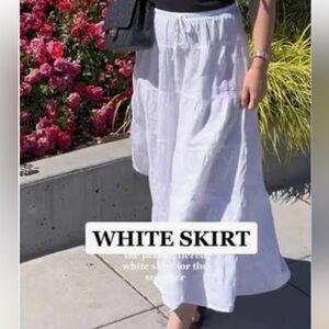 Aritzia Wilfred Bouquet tiered midi Skirt